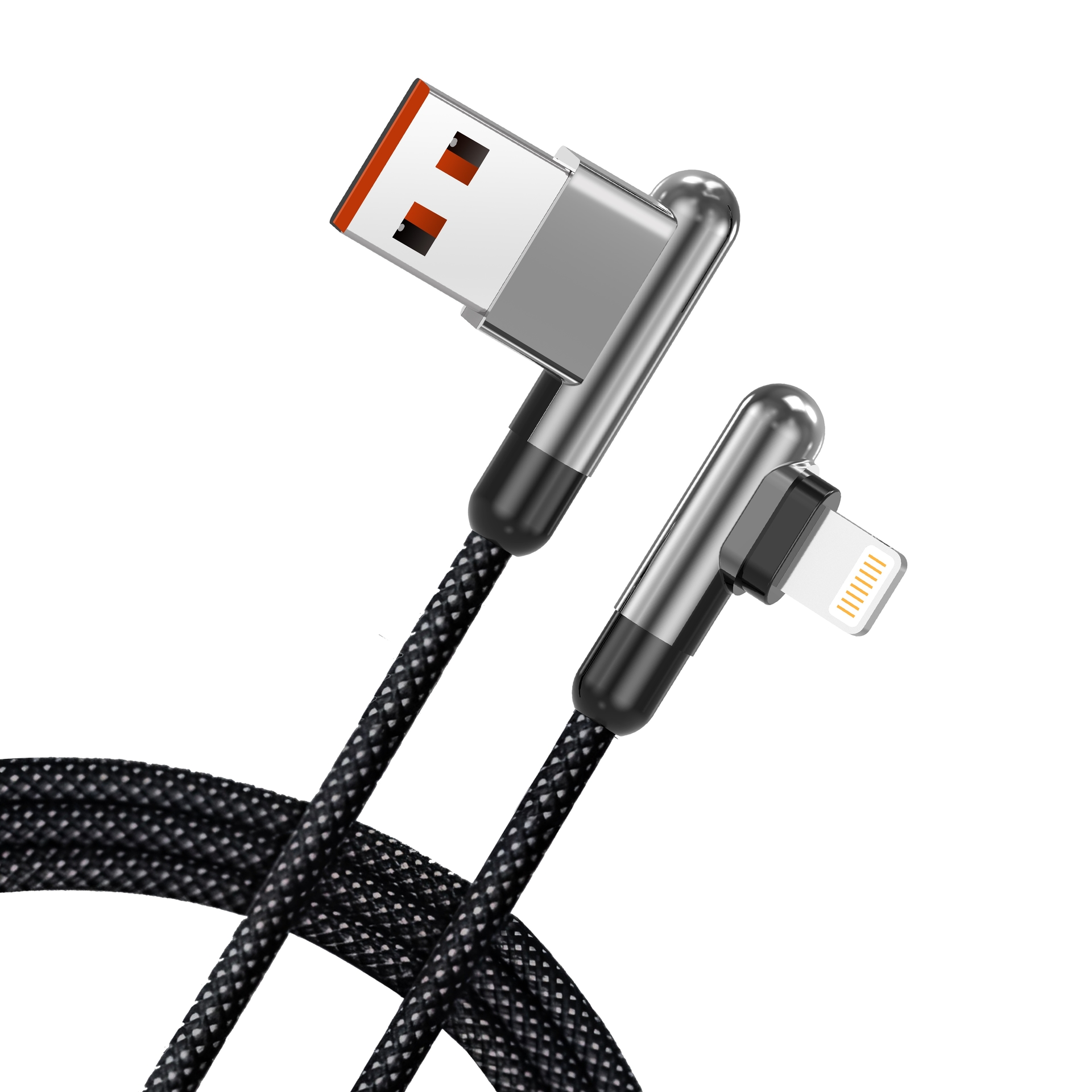 کێبڵی لیتۆ LD13L لە USB-A بۆ Lightning بۆ بارگاویکردنەوەی خێرا و خۆڕاگر