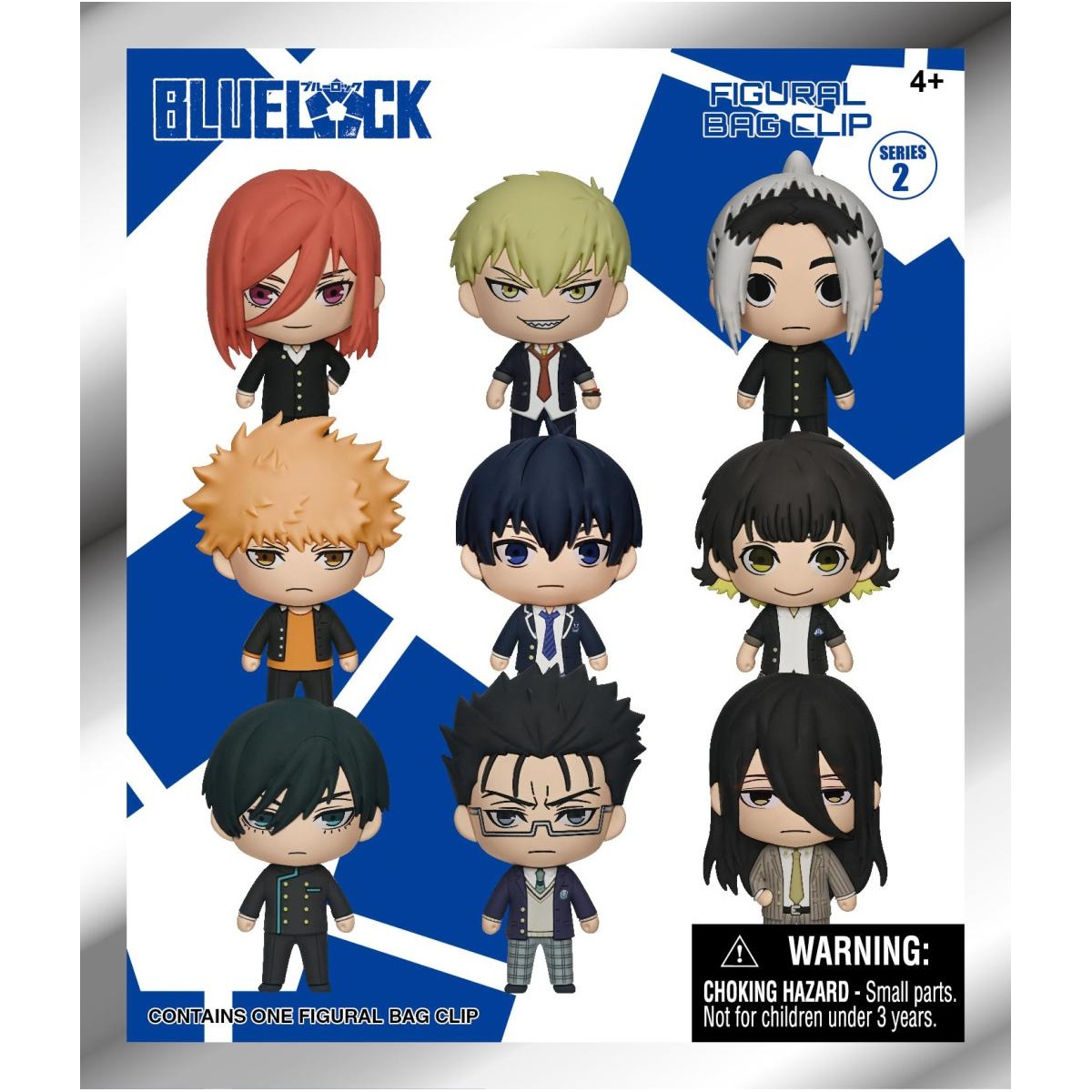Blue Lock 3D keychain Figural Bag Clip Blue Lock Series 2 Mystery Pack 1
