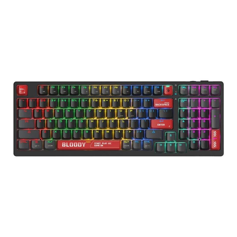 Bloody WS98 DUAL-CORE Wireless Red Switch Mechanical Gaming Keyboard