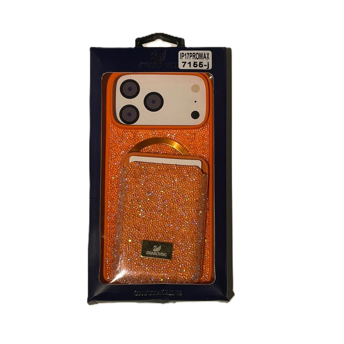 Swarovski iPhone 17 Pro Max Cover With Bag (Orange)