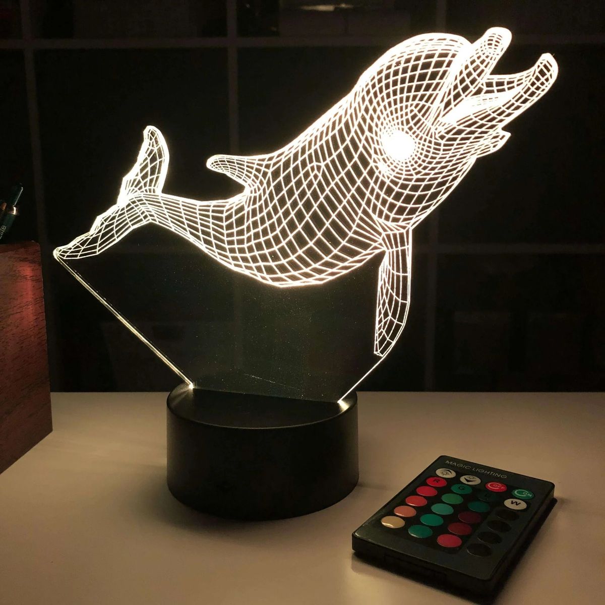 LED MODELING LAMP DOLPHIN-2 WITH STAND