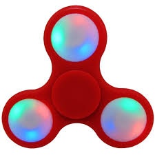LED Large Spinner - Blue & Red