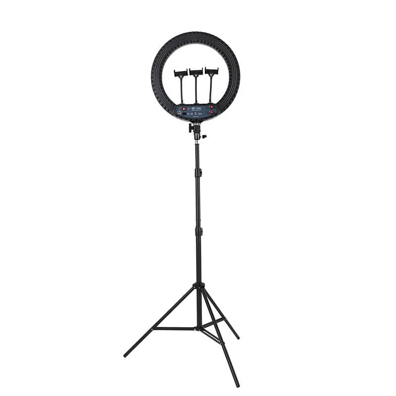 HQ18N 18" LED Soft Ring Light – Adjustable Brightness & Temp, Tripod & Remote