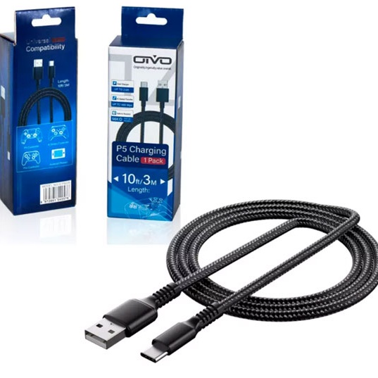 Ovio PS5 Charging Cable 3M