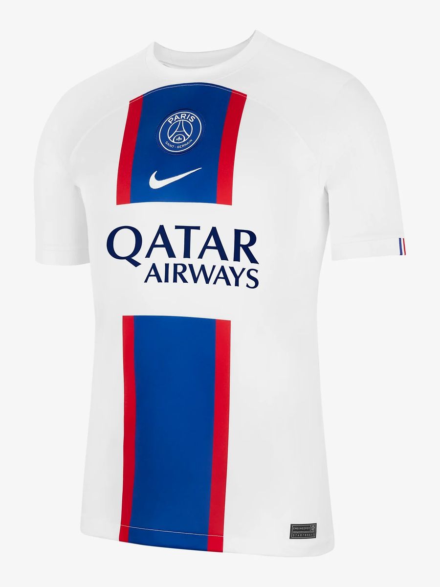T-Shirt Paris Saint Germain Blue White Size 4