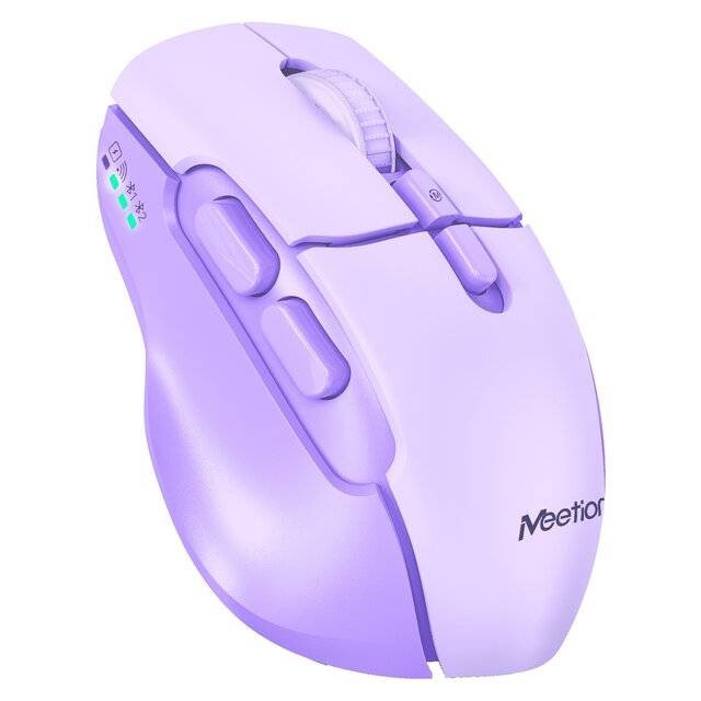 Meetion BTM001 Wireless Mouse (Purple) [2.4G + Bluetooth]