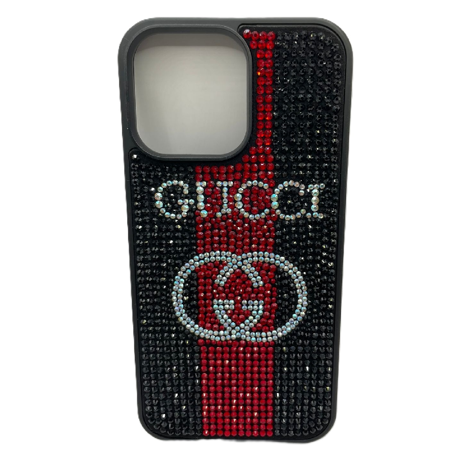 iPhone 14 Pro Max Cover - Gucci Black & Red