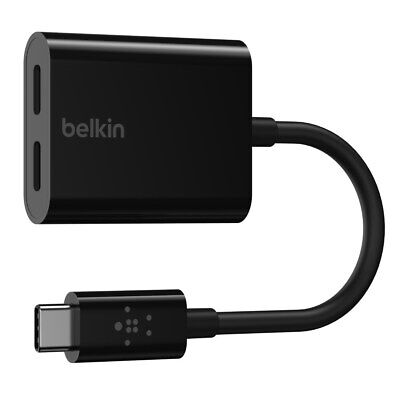 محول Belkin USB-C للصوت + شاحن USB-C