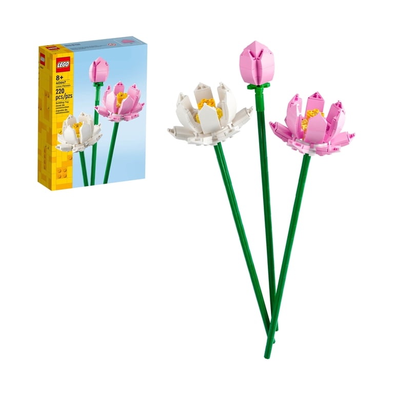 سێتی زەوی و گوڵی LEGO Botanicals Lotus Flowers (40647)