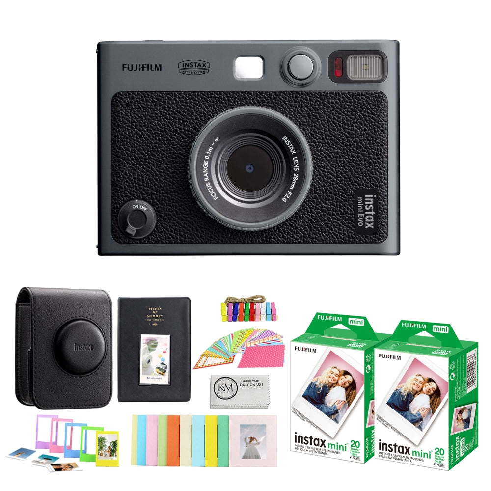 Fujifilm Instax Life Style Mini EVO Instant Camera (Black Edition)