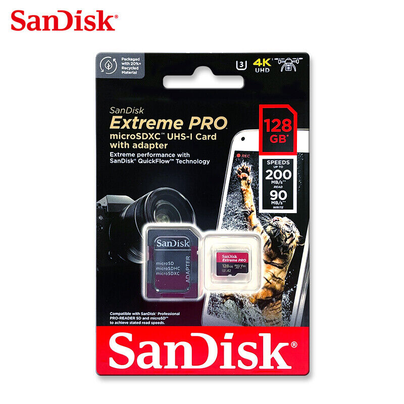 ذاكرة فلاش SanDisk Extreme Pro بسعة 128 جيجابايت – تخزين عالي السرعة، USB 3.2، محمول ومتينة