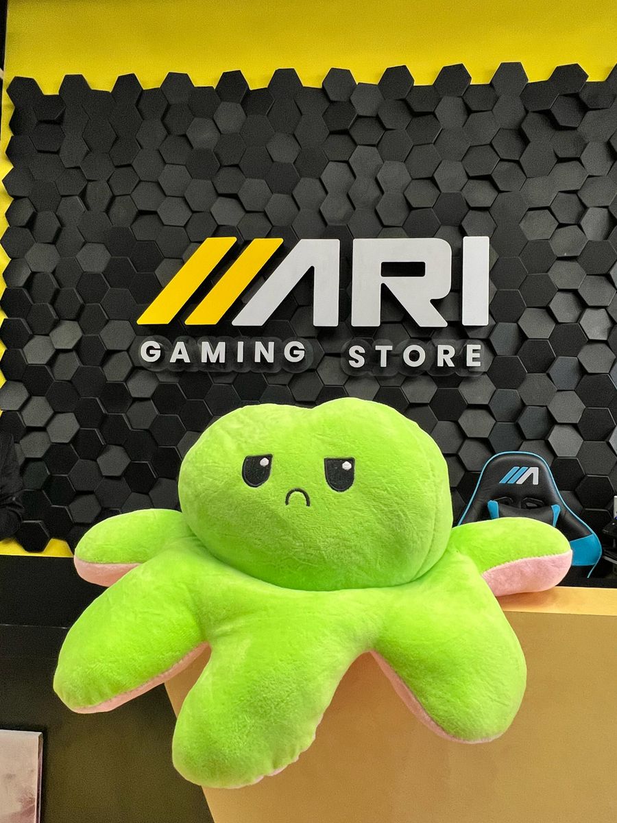 Giant Octopus Plush Toy – 50cm Green & Pink