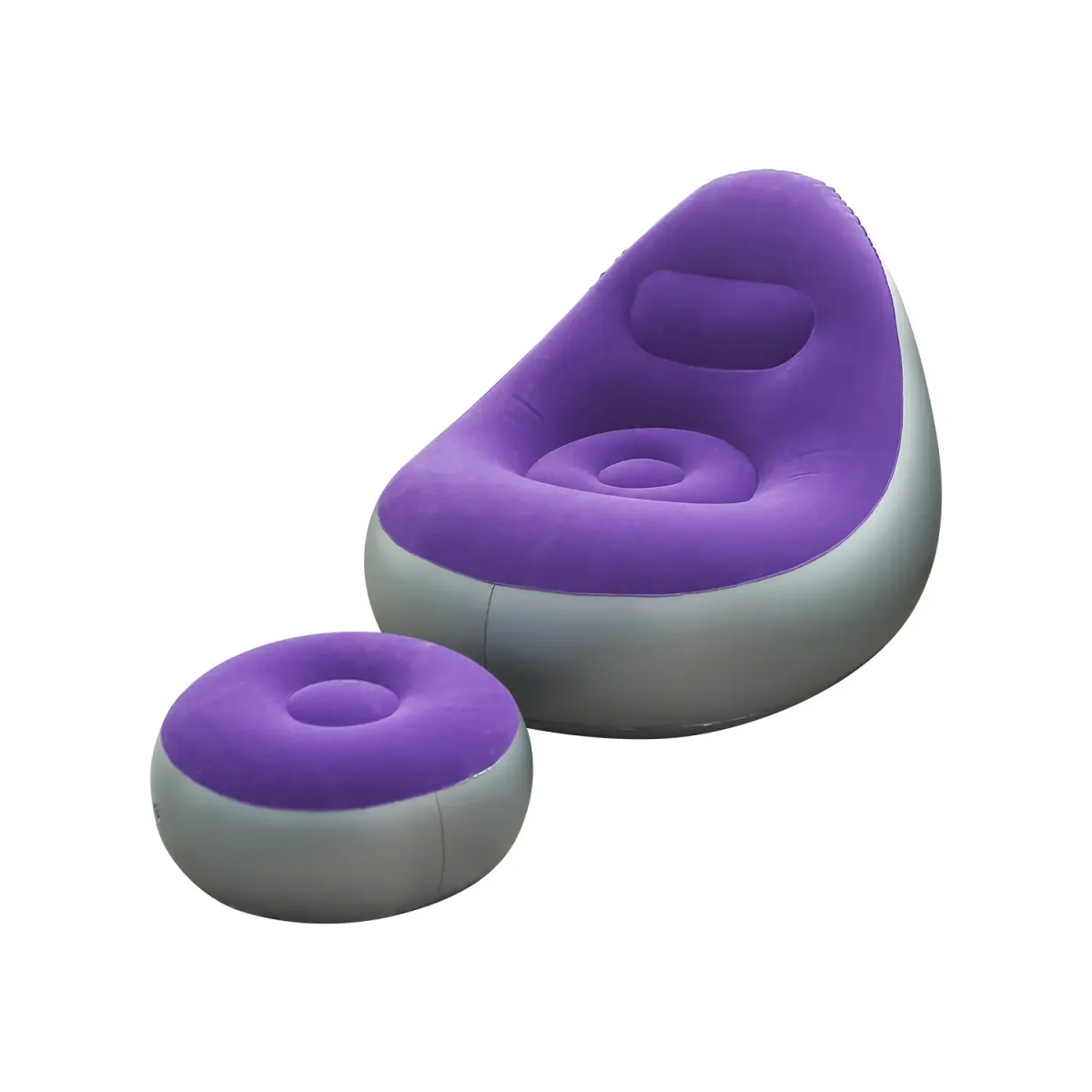 Chair Air Inflatable Sofa Purple Single Size