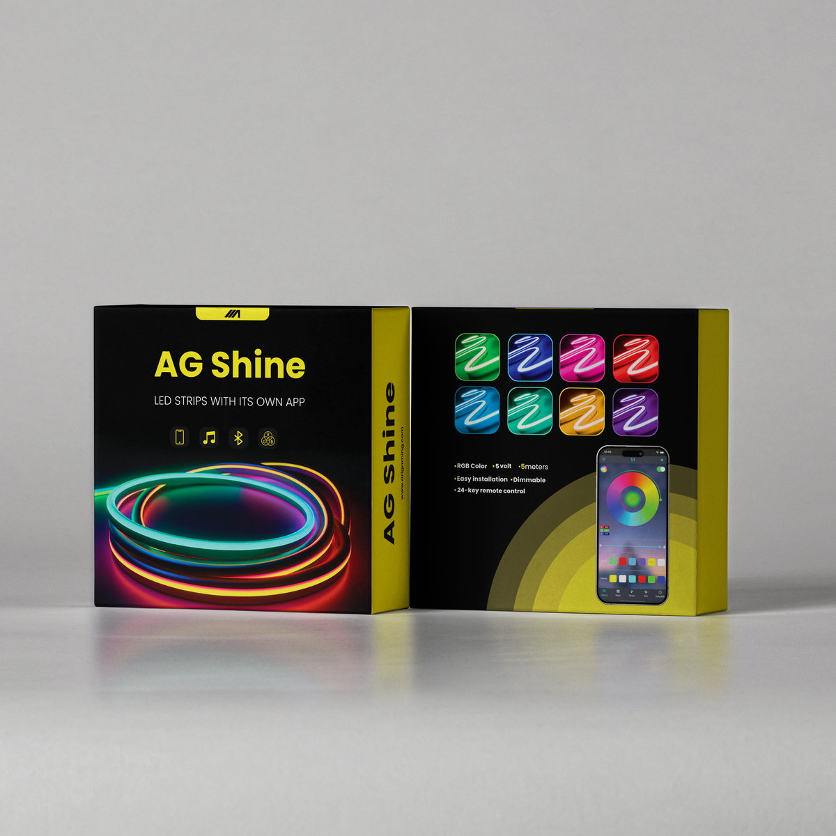  شريط إضاءة ليد AG RGB شاين - 5 متر