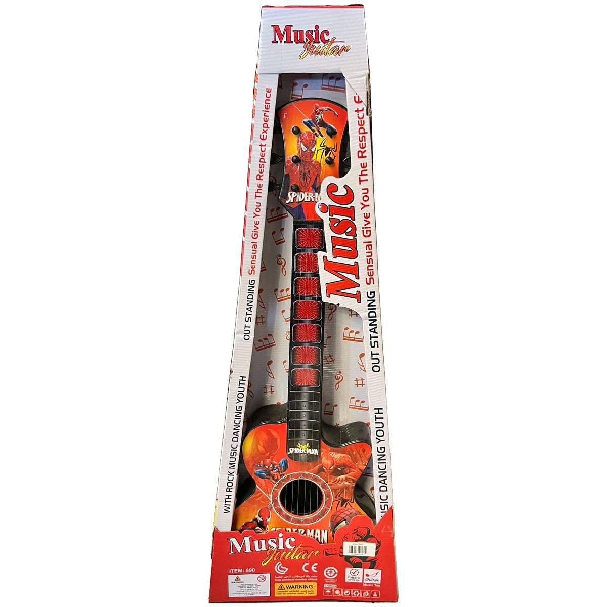 Music Guitar Spider-Man Red