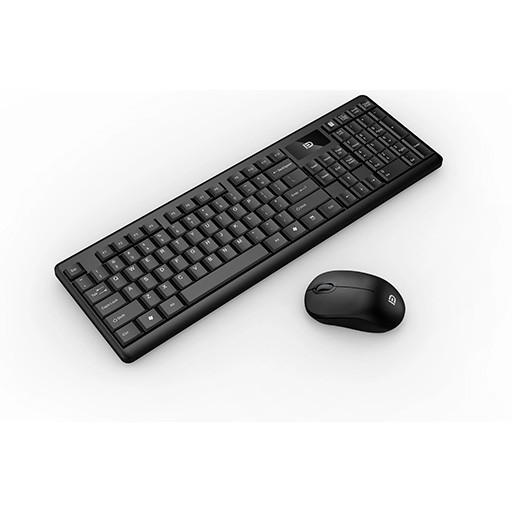 Wireless Keyboard & Mouse Combo 1600 DPI – Arabic Version (Black)