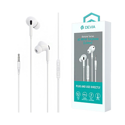 Devia EM106 Wired Over-Ear Headphones – Comfortable Fit