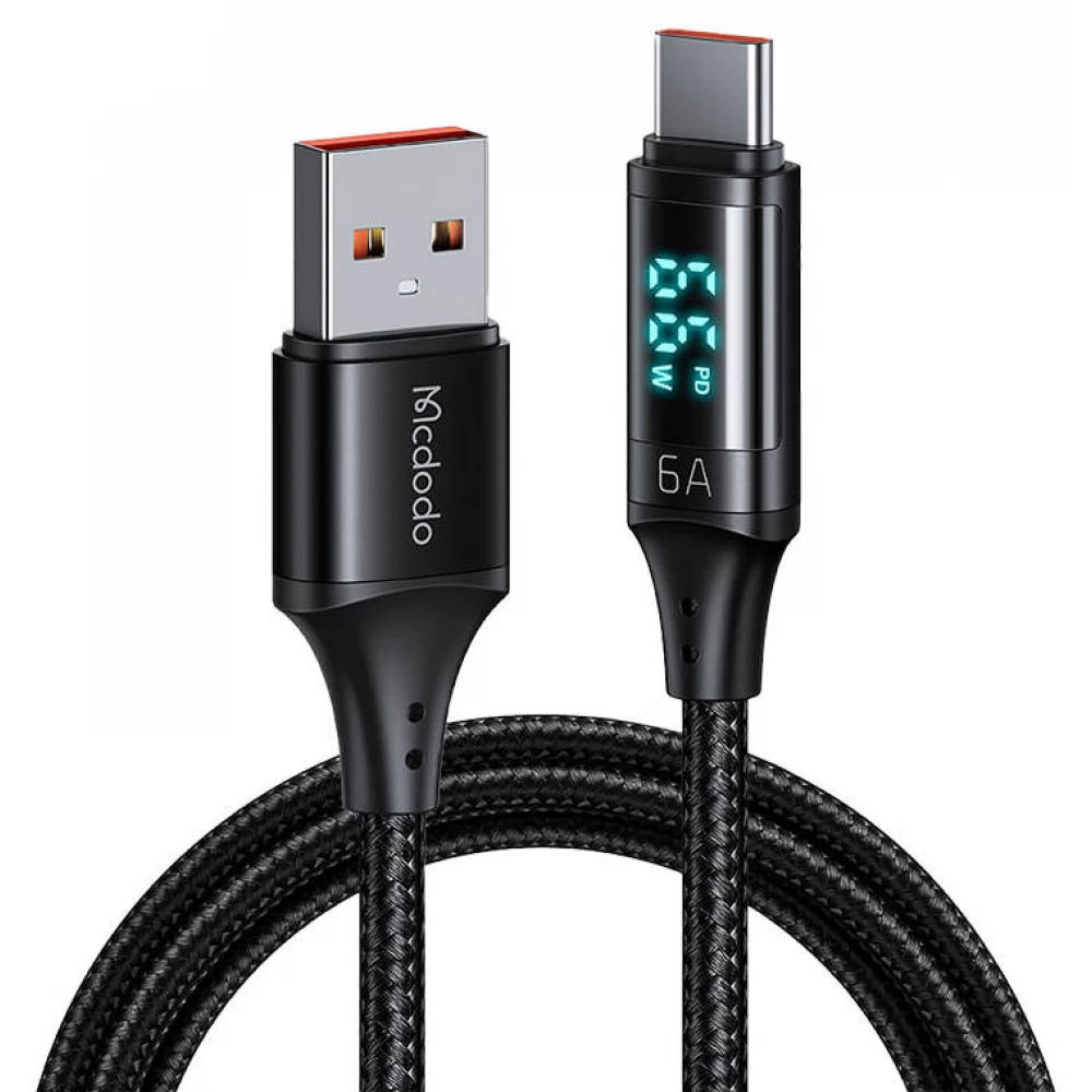 McDodo Cable USB to Type-C Black Color W CA-108 1080 1.2M