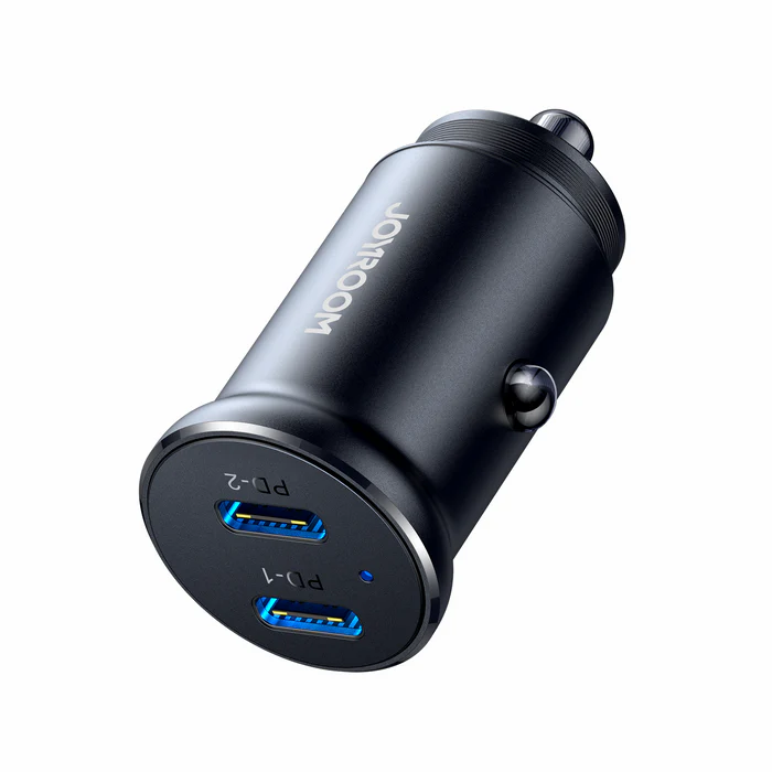 Joyroom Fast Car Charger JR-CCN06 – 2 USB-C Ports, 30W Power Delivery