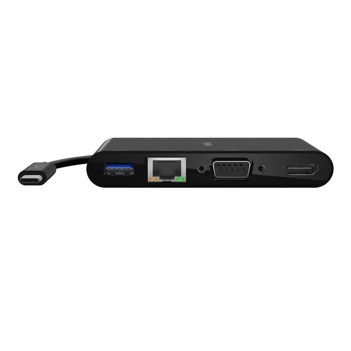 محول Belkin لشحن USB-C + الصوت بقوة 60 واط