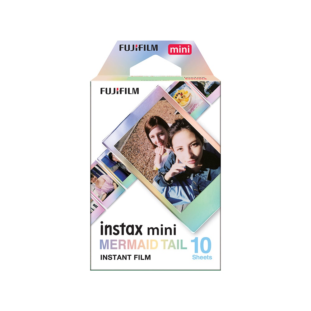فیلمی کامێرای دەستبەجێی Fujifilm Instax Mini - مۆدێلی Mermaid Tail پاکەتی ١ × ١٠ وەرەقەیی