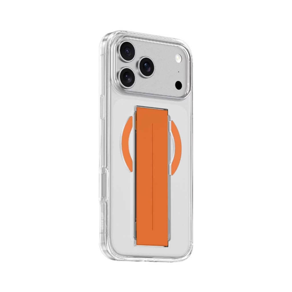 غطاء Keephone Stanta لهاتف iPhone 17 Promax (7480-j) أبيض برتقالي LINE