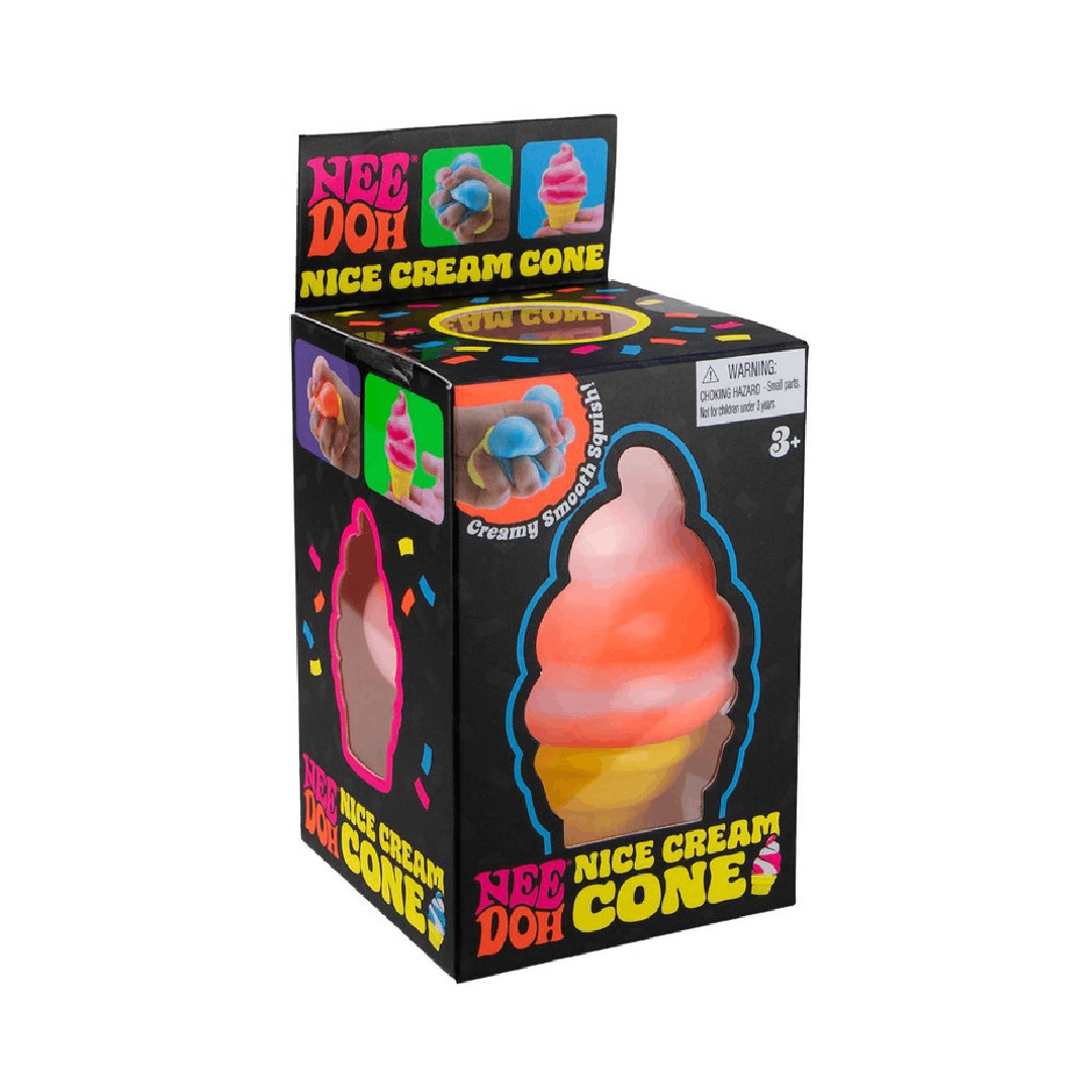 Nee-Doh Ice Cream Cone Squishy Sensory Toy (Random Color Selection)