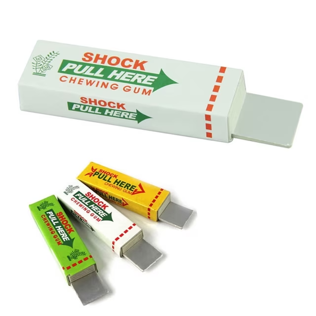  Shock Chewing Gum Random Color Toy, Funny Trick Joke Toy With Electric Shock Effect