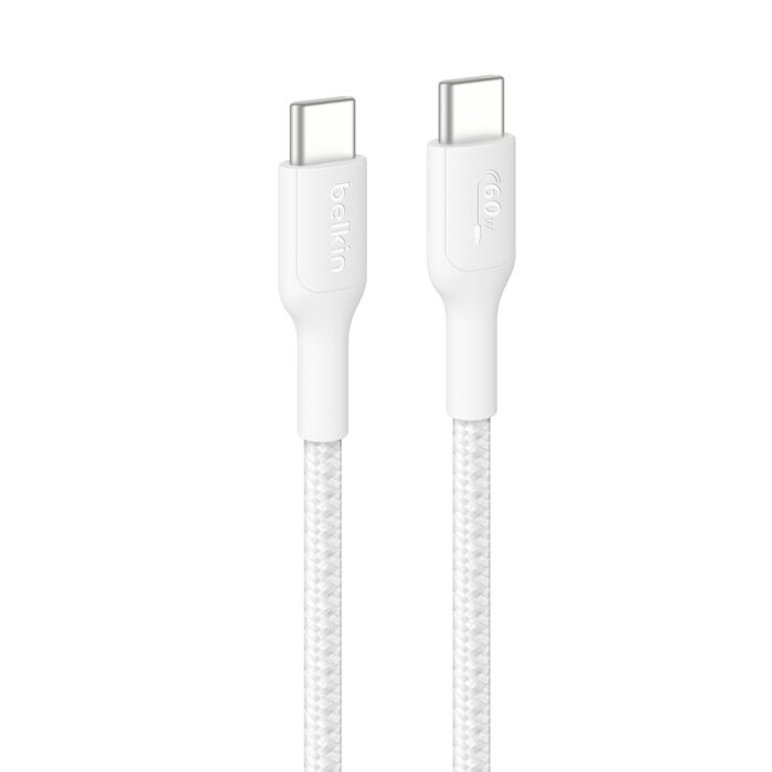 Belkin BoostCharge Flex USB-C to USB-C Cable 60W (1m) – White