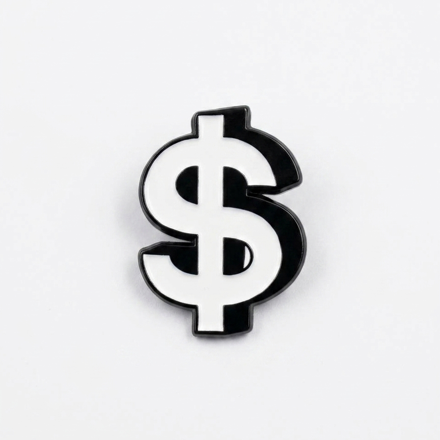 Dollar Sign Decorative Sticker