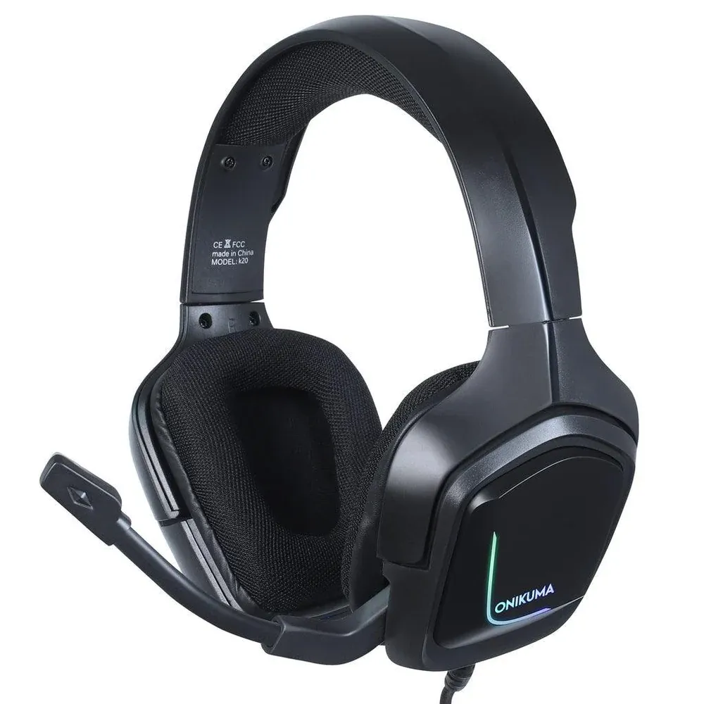 Onikuma K20 Wired Gaming Headset With RGB Lighting