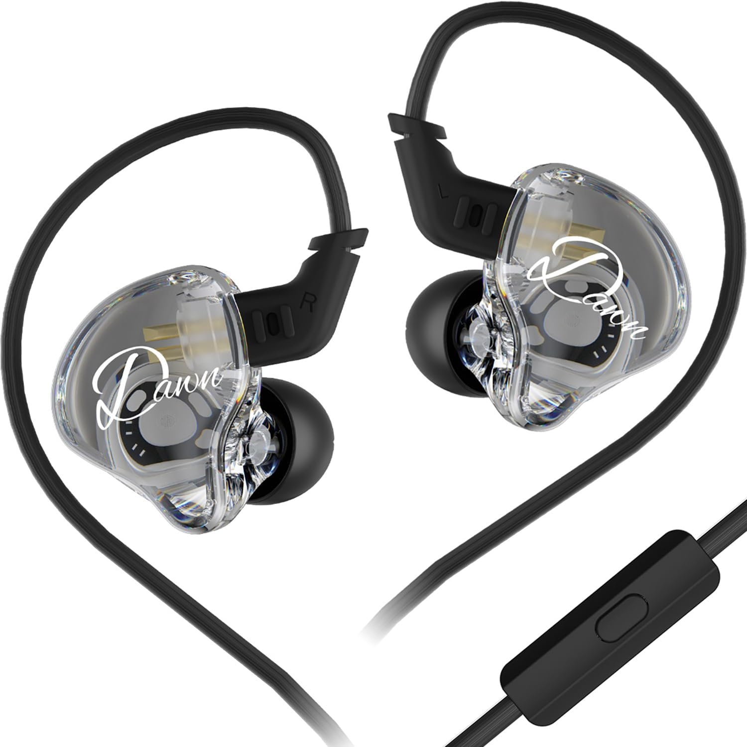 KZ Dawn IEM Headphone Black Cable (With Mic)