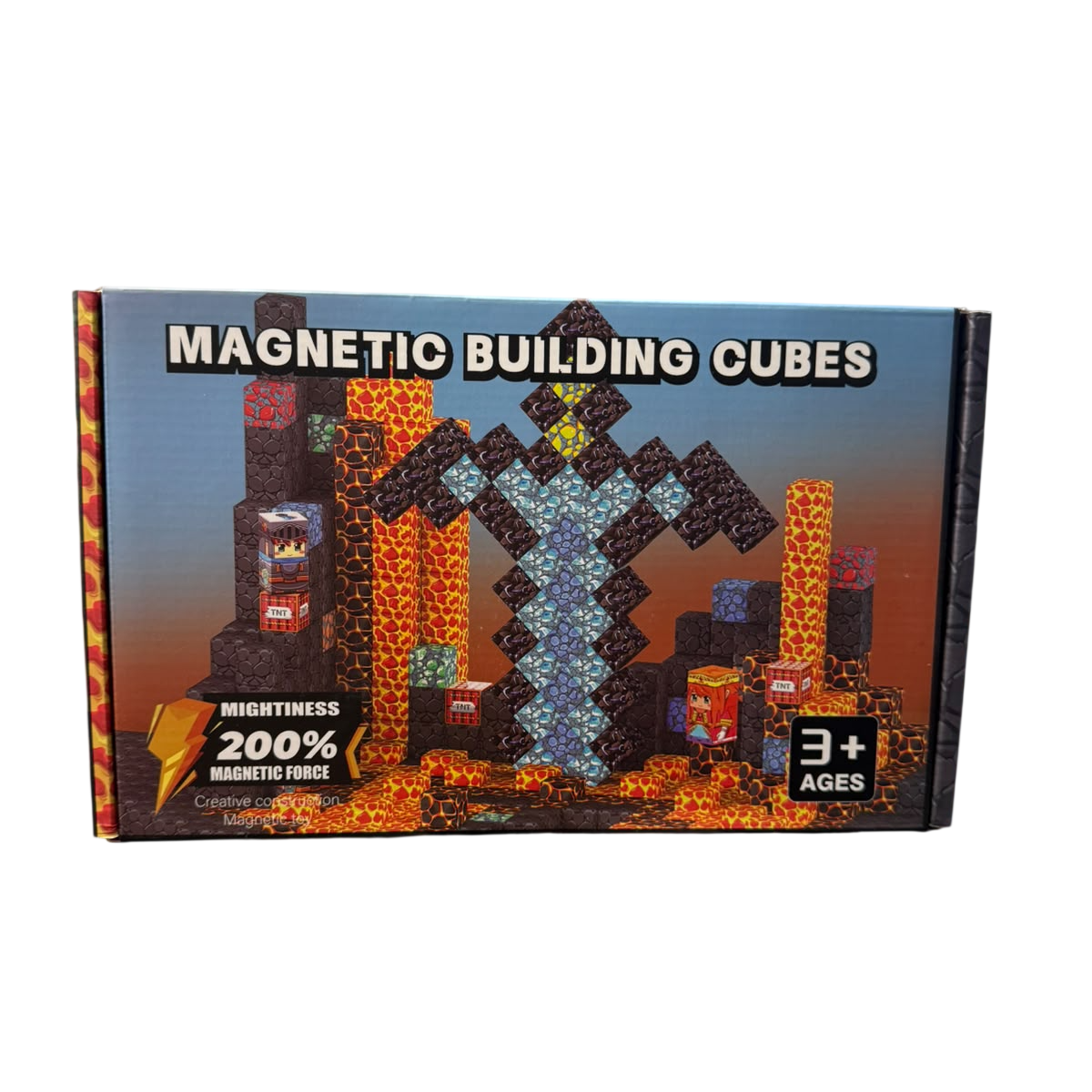 کتڵەی بلۆکی بینایی مەگناتیسی Minecraft Jianban Minerals – 100 پارچە