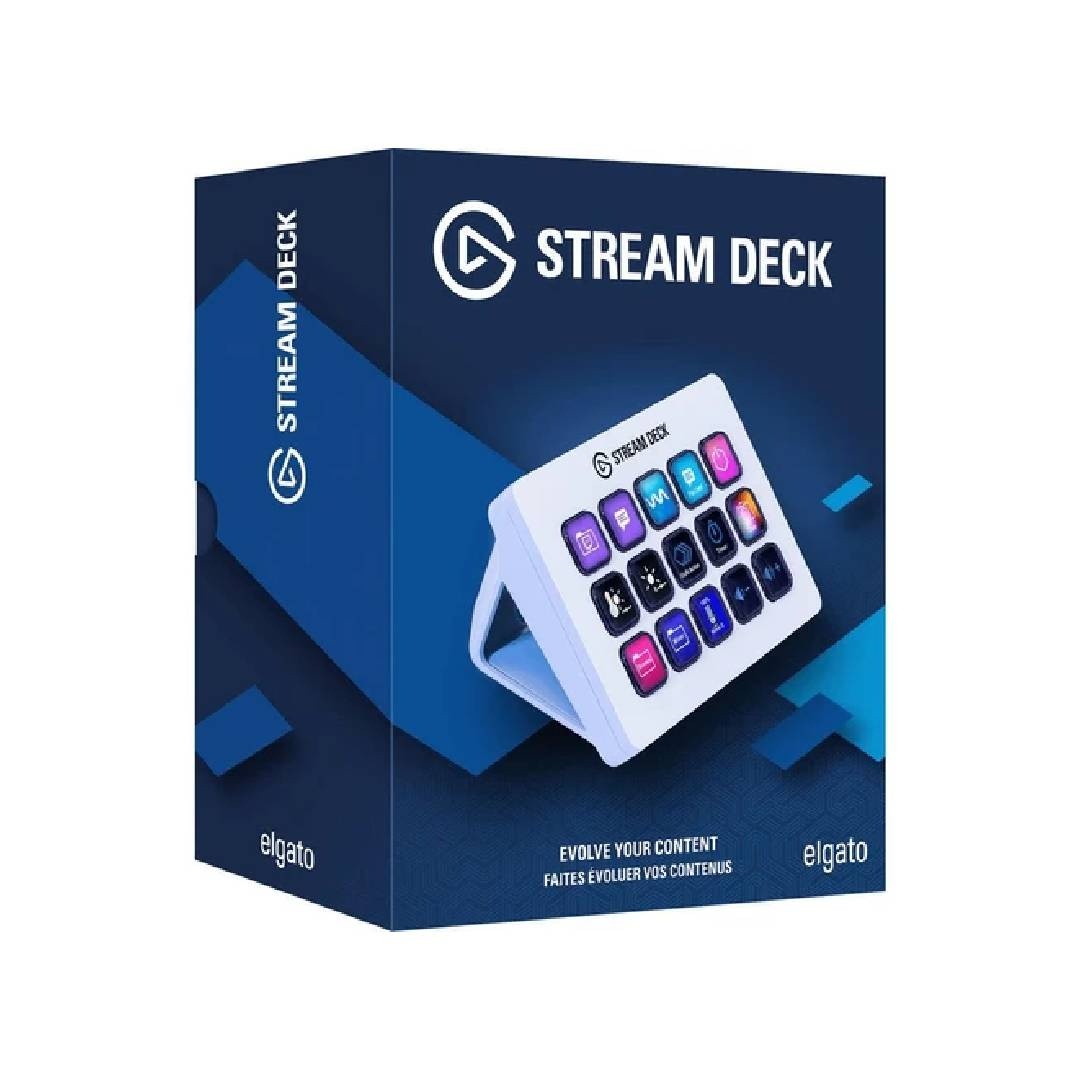 Elgato Stream Deck – 15 Customizable LCD Keys Stream Controller (White)