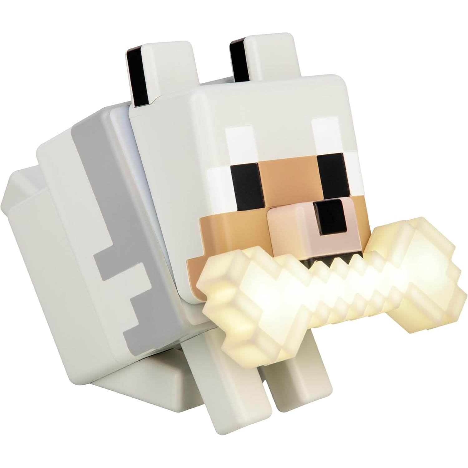 Minecraft Pixel Block Wolf Night Light – Bedside LED Lamp