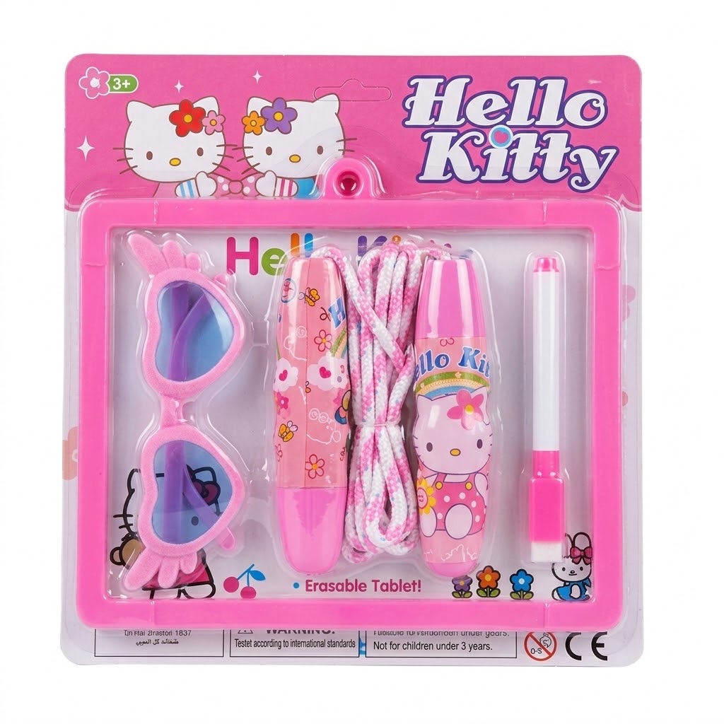 Kids Activity Combo Set – Whiteboard, Sunglasses & Jump Rope (Random Color)