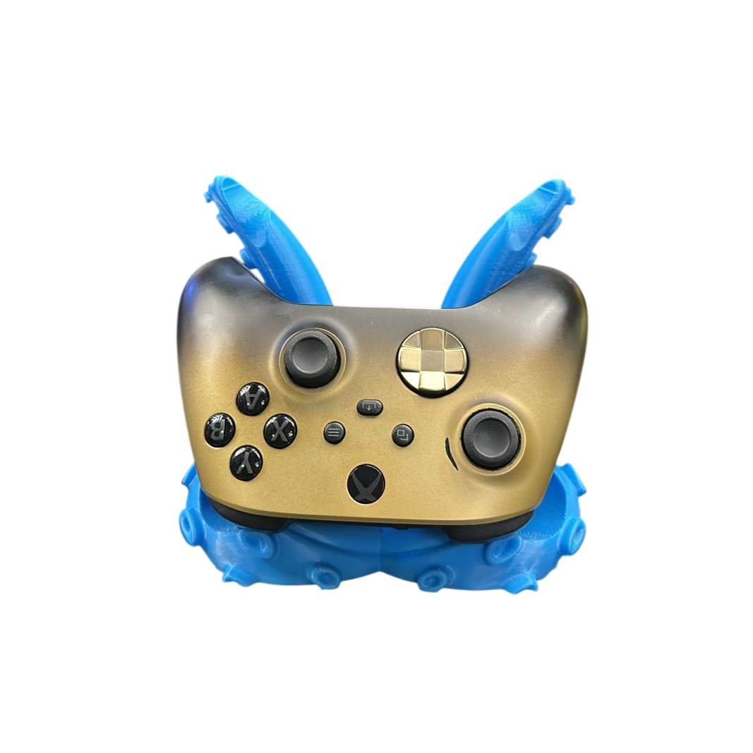 Xbox two Controller Holder tentacle stand - blue