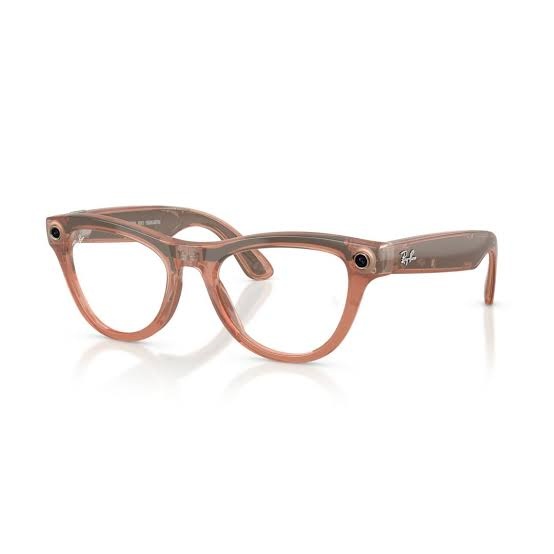 چاویلکەی زیرەکی Ray-Ban Meta مۆدێلی Skyler (Gen 2) - هاوێنەی گۆڕدراوی قاوەیی و چوارچێوەی خۆخی بریقەدار