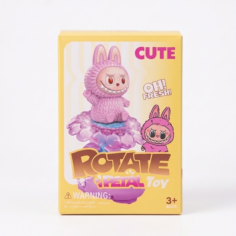 Rotate Petal Labubu Musical & Light-Up Toy