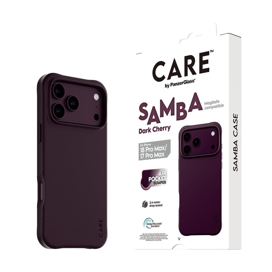 بەرگی مۆبایلی پەنزەر سامبا بۆرگۆندی ماج سێف بۆ آیفون ١٨ پرۆ ماکس (Panzer iPhone 18 Pro Max Case Samba Burgundy MagSafe)