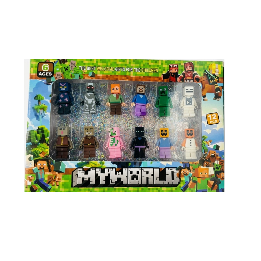 My World Minecraft Action Figure Set (12 Characters)