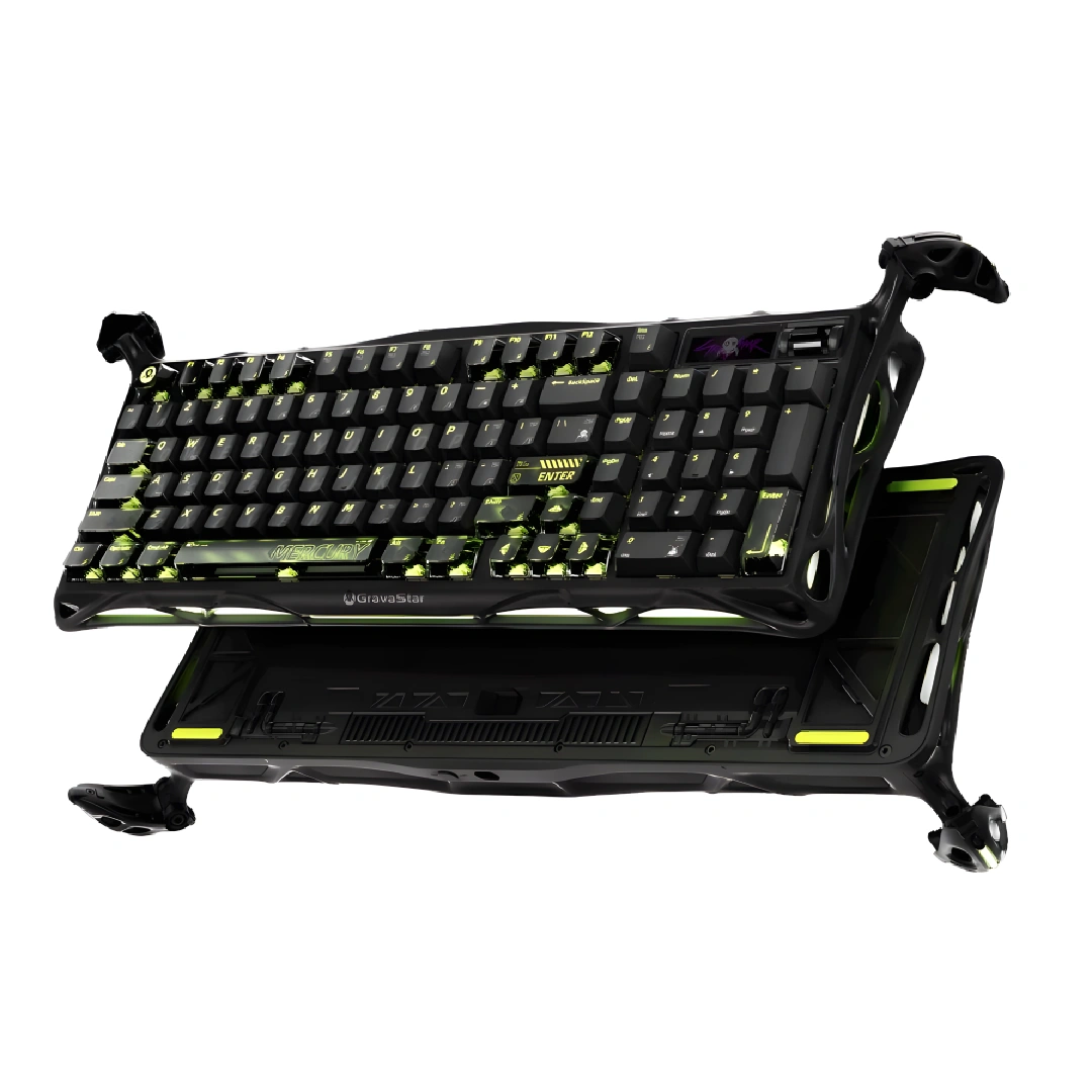 GravaStar Mercury K98 Pro Wireless Mechanical Gaming Keyboard – Phantom Black (GSK98PRO-GM)