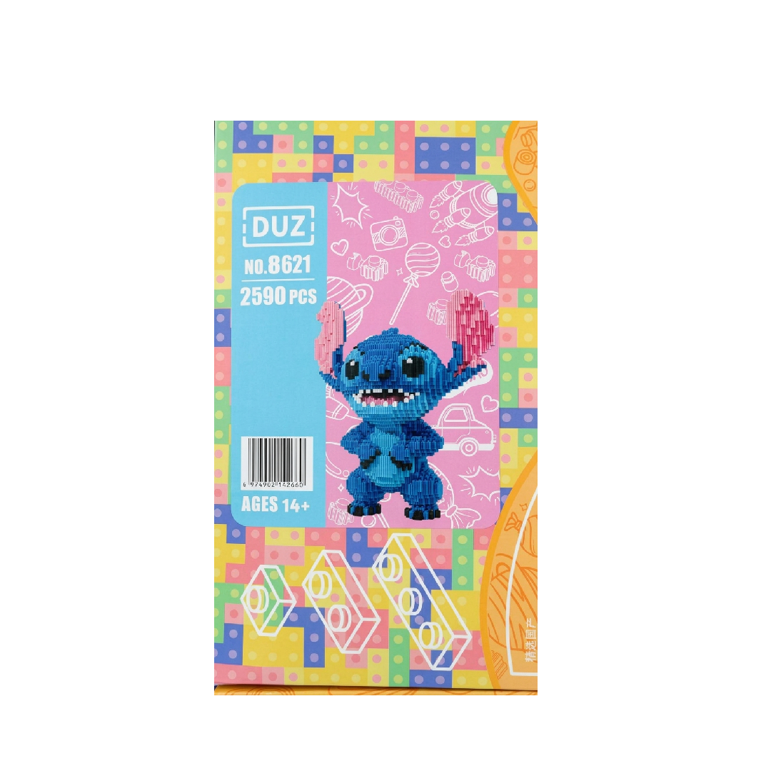 Disney Stitch Magic Blocks Building Brick Set – 2590 Pieces (Blue)