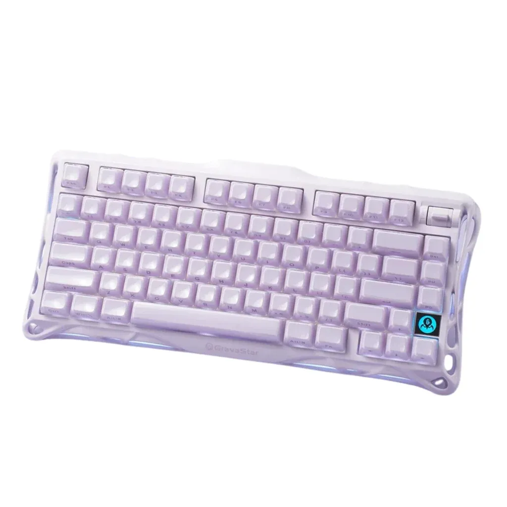 GravaStar Mercury K1 Wireless Mechanical Gaming Keyboard – Lavender Purple