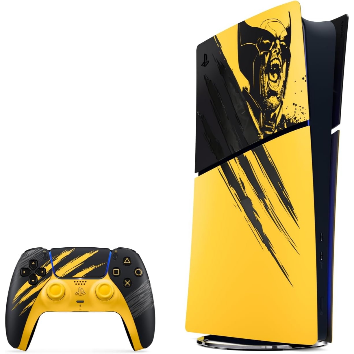 PlayStation®5 Digital Edition Console 825 GB - Marvel’s Wolverine Battle Yellow Limited Edition Bundle