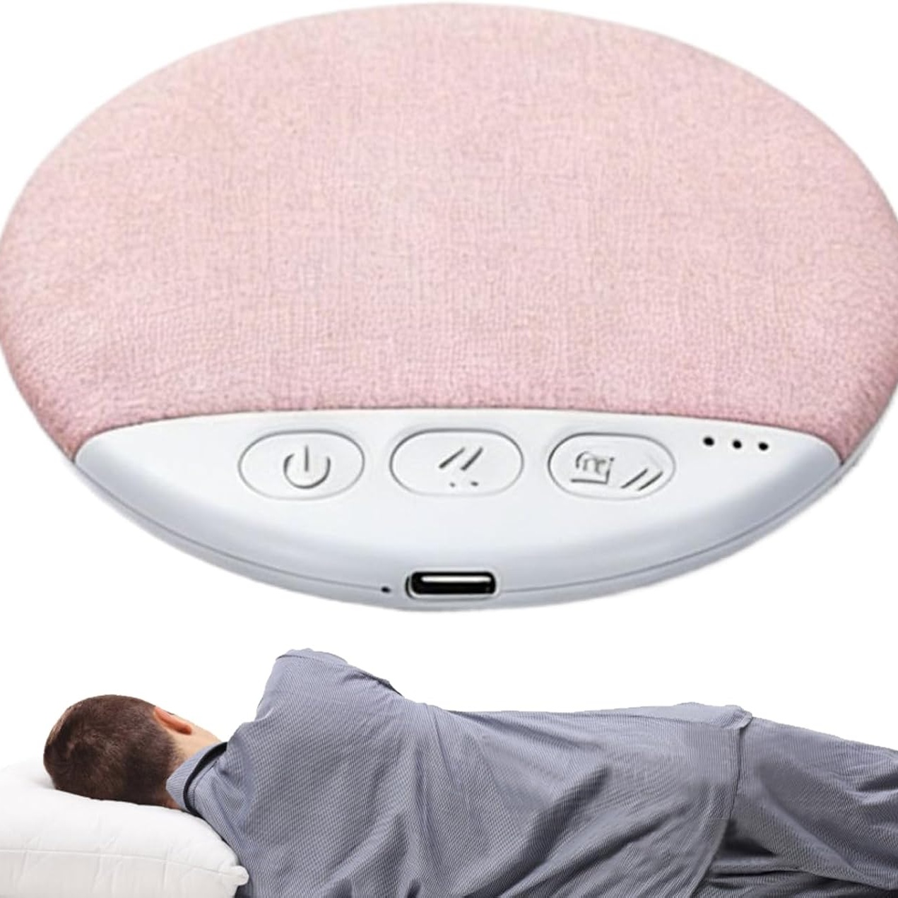 Pillow Speakers for Sleeping, Pillow Speaker, Under Pillows Speakers, with White Noise Timer Flat, with Stereo Bass Private Sleep Headphones for Adult Kids