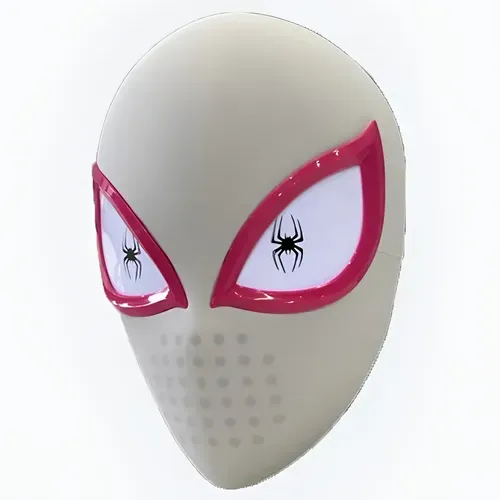Gwen Stacy Mask, Touch Light up Eyes Spider-hero Mask With Gift Box( Battery Not Include)