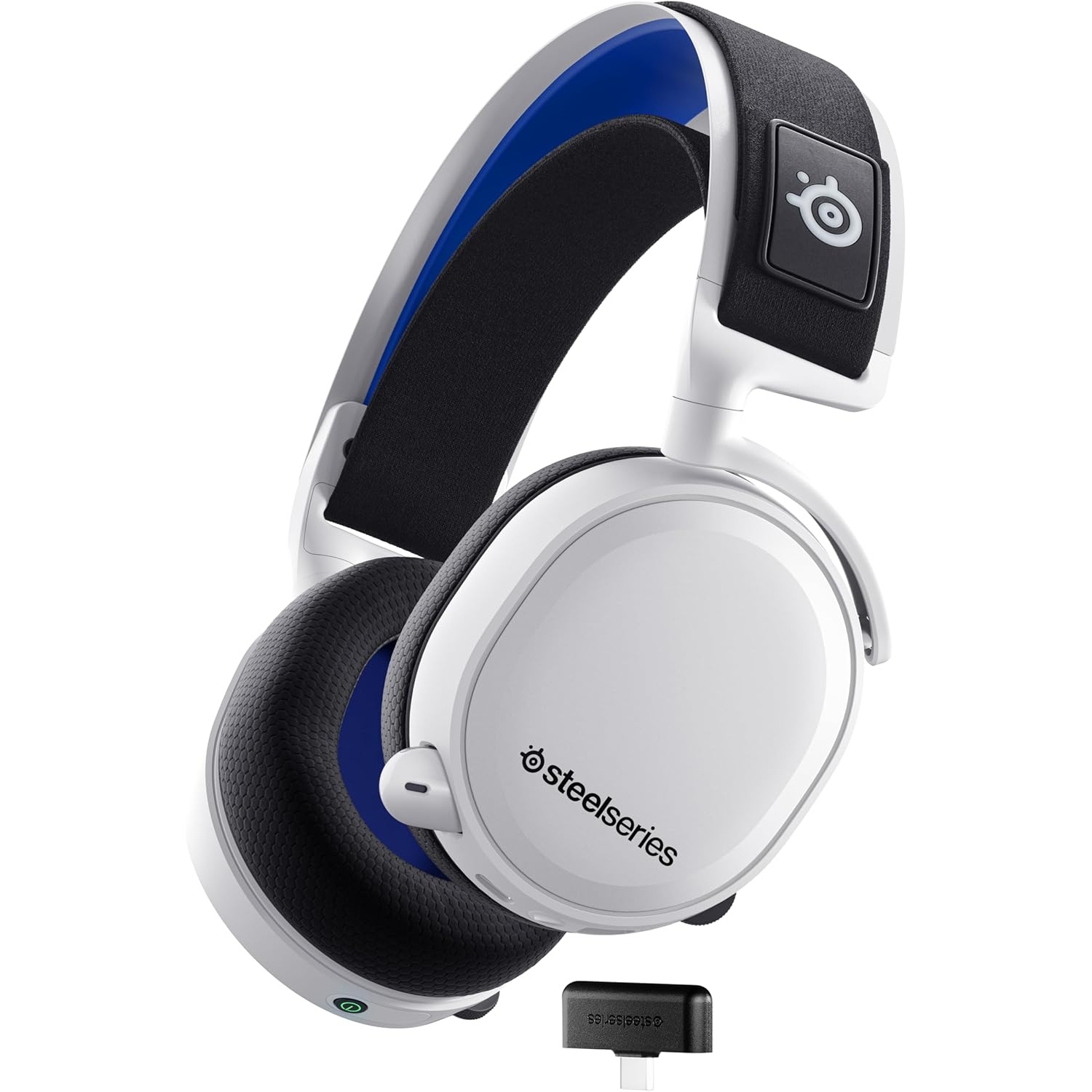 سماعة الألعاب اللاسلكية SteelSeries Arctis 7P+ - أبيض