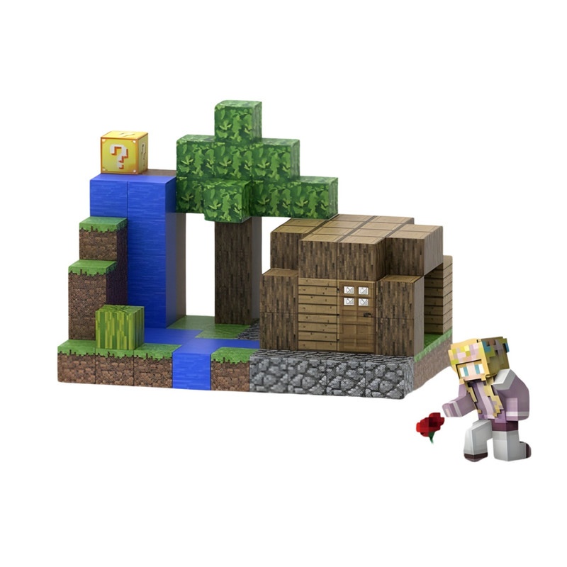 کتڵەی بلۆکی بینایی مەگناتیسی Minecraft T079 Creekside Retreat – 107 پارچە + 3 پووشپەڵی بەتەسادوف