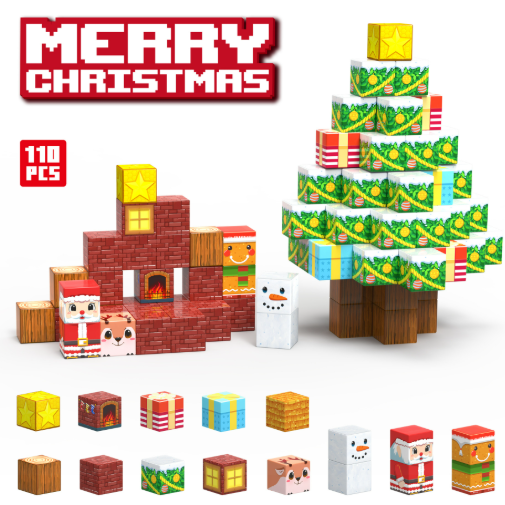 Minecraft Magnetic Building Christmas 100pcs 